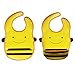 Waterproof&Leakproof Baby Bibs, Unisex, yellow bee