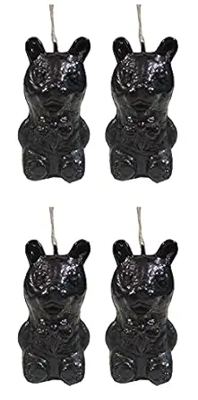 Phobis Black Cat Shape Candle for Healing (Pack of 4)