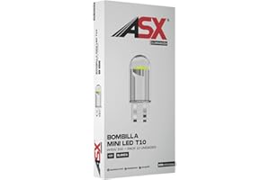 ASX ILUMINACION Bombillas T10 LED W5W 26 Canbus, Luz Blanca 6500K, Bombilla posicion LED para coche, Tamaños de Lámpara 168, 175, 194, 2825, W5W, T10 - Plug and Play (12V, 10)
