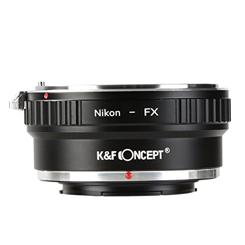 K F CONCEPT Bague adaptation objectif Nikon-FX Adaptateur de monture pour monter objectif Nikon    Cam  ra Fujifilm FX en M  tal