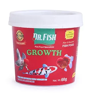 DR FISH Food Growth for Complete Nutrition with Vitamin D3, 60 g