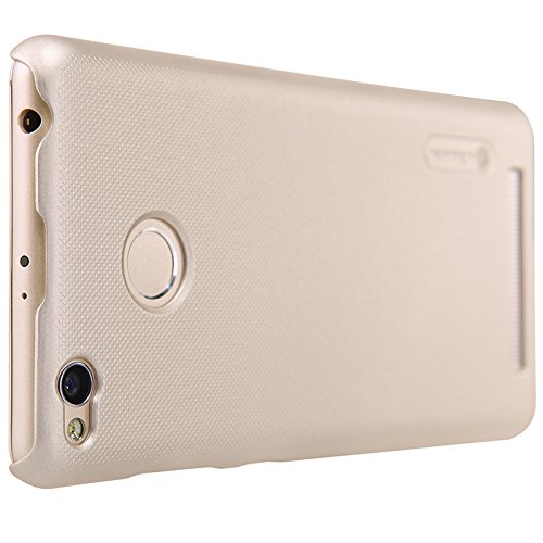 Nillkin Frosted Shield - Carcasa Trasera Protectora y Antideslizante   Film de Pantalla para Xiaomi Redmi 3 Pro   3s - Dorado