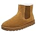 Produktbild Geilisungren Damen Herren Winterschuhe Warm Kurzer Plüsch Gefütterte Kurz Boots Stiefeletten Outdoor Schneestiefel Flache Schuhe Pumps Basic Schlüpfen Winterstiefel Snowboots Baumwollschuhe
