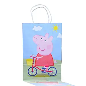 Prakruthi Pulp Art Gift Paper Bag Peppa Pig design for Kids Birthday Party, Baby Shower Presents, Return Gifts - 7