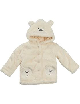Baby Kuscheln Vlies Teddybär Kapuzenmantel mit OHREN CREME Größen von Neugeborene bis 24 Monate