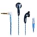 Produktbild Bluetooth Kopfhörer,Fever Flache Kopfhörer,Hangrui Bluetooth in-Ear Sport Kopfhörer Schweißresistent Stereo magnetischer Sport Ohrhörer für iPhone, iPad, Samsung, Nexus, HTC und Mehr (Blau)