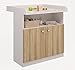 Produktbild Polini Kids Kommode Wickelkommode Wickeltisch Simple 1490 in verschiedenen Farbkombinationen (weiß eiche)