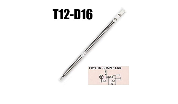 Buy 2pcs T12 D16 Solder Iron Tips High Quality T12 D16 Lead Free Soldering Iron Tip For Hakko Fx 951 Fx 952 Soldering Station Online At Low Prices In India Amazon In Buy 2pcs T12 D16 Solder Iron Tips High Quality T12 D16 Lead Free Soldering Iron Tip For Hakko Fx 951 Fx 952 Soldering Station Online At Low Prices In India Amazon In