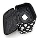 JACKY Wave Dot Case Makeup Double Cosmetic Hand Bag Tool Storage Toiletry (Black white)