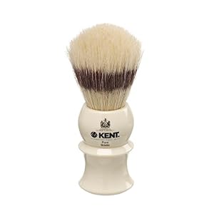 Kent Imitation Badger Shaving Brush Small Mock Ivory - Image 2