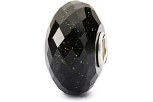 Trollbeads Pietra d'oro verde sfaccettata, small, Vetro, 0