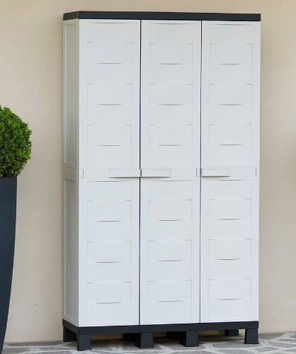 TOOMAX Z207R027 Kunststoffschrank Ambition Line S, 3 Türen – Art 207, grau - 4