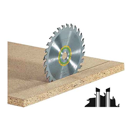 Festool Kreissägeblatt für alle Holzwerkstoffe (Durchmesser 160mm, Schnittbreite 2,2mm, 28 Zähne - Form W, HW 160 x 2, 2 x 20 W28), 496302
