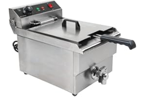 DYNASTEEL Friteuse Professionnelle 13 L avec Vidange