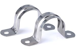 newlng 25MM Abrazadera de Tubo Abrazadera de Fijación de Tubo 304 Acero Inoxidable U-Tube Clamp 20 UNIDS Anillo de Conexión Manguera Clamp Tarjeta Montar Tarjeta Sillín Tarjeta Manguera Sujetador