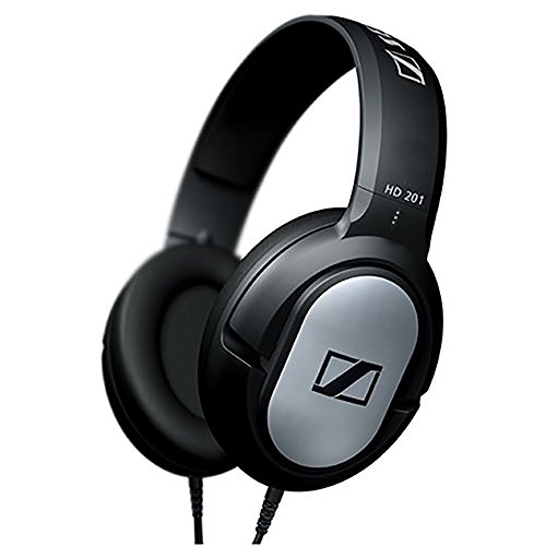 Price comparison product image Sennheiser HD201 Wired Closed Back Over-Ear Stereo Headphones - Black A