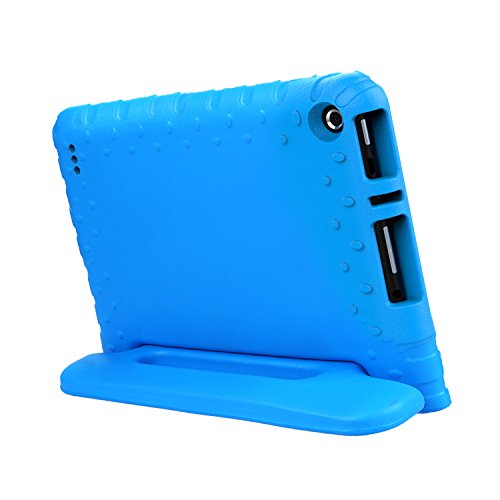 NEWSTYLE Fire 7 2015 Kindergerechte Hülle EVA Case Fallschutz mit umwandelbarer Handgriff Superleichte Stoßfeste Schutzhülle Tasche Cover für Amazon Fire 7 Zoll Tablet (5. Generation – 2015 Modell) – Blau - 2