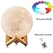 Price comparison product image 7.9 inch 3D Moon Lamp, FZAI 16 Colours RGB Moonlight USB LED Night Light Magical Lunar Table Lamp with Remote Controller & Wooden Holder & Gift Box for Kids Gift Home Decor