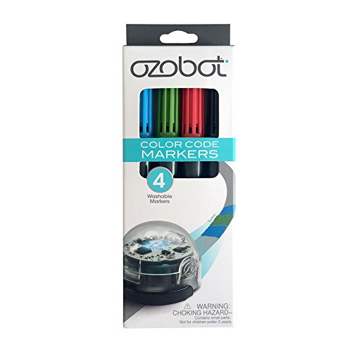 Ozobot OZO-970001-00 Negro, Azul, Verde, Rojo 4pieza(s) - Marcador (Negro, Azul, Verde, Rojo, Papel normal, 5 año(s), 4 pieza(s), Caja)
