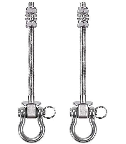 EFEALL Schaukelhaken Edelstahl 2er-Set - 680kg Tragkraft Für Schaukeln & Hängematten