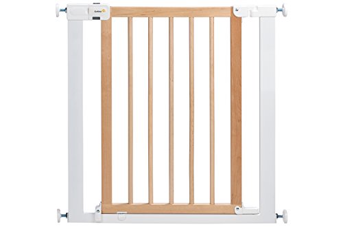 Safety 1st Easy Close Wood & Metal Gate (White/Natural)