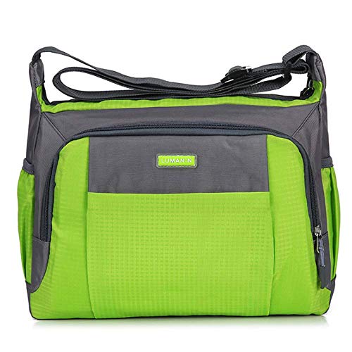 Preisvergleich Produktbild JTSYHladies'waterproof Nylon - leinwand schräg Tasche Freizeit Sporttasche,hellgrün.