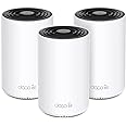 TP-Link Deco AXE5400 Tri-Band WiFi 6E Mesh System(Deco XE75) - Covers up to 7200 Sq.Ft, Replaces WiFi Router and Extender, AI-Driven Mesh, New 6GHz Band, 3-Pack