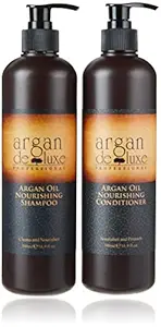 Argan Deluxe Pure Organic Moroccan Argan Oil Nourishing Shampoo 500ml +Conditioner 500ml