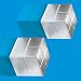 Produktbild Sigel GL706 SuperDym-Magnete silber, massives Alu, 2er-Set, für Glas-Magnettafeln, 2x2x2 cm - weitere Größen/Farben