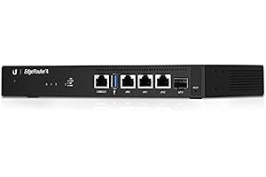 Ubiquiti Networks EdgeRouter 4 - Router (Gigabit Ethernet, 10/100/1000Base-T(X), 10,100,1000 Mbit/s, 4000 Mpps, 3.0 (3.1 Gen 1), UNMS, CLI, SNMP, NetFlow, LLDP, NTP), Negro