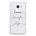Produktbild Samsung Galaxy A5 2016 Hülle, E-Unicorn Handyhülle Samsung Galaxy A5 2016 Hülle Transparent mit Muster Liebe das Leben lachen Silikon Durchsichtig Tasche Ultra Slim Dünn TPU Bumper Schutzhülle Stoßfest Hochwertigem Zubehör Set Etui Schale Back Case Cover Rückseite