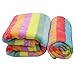 Produktbild Yimosecoxiang Spaß und Komfortable Pet Supplies Tiger Skin Pattern Rainbow Soft Flanell Teppich Katze Hund Puppy Pet Decke Matte