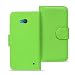 Produktbild Microsoft Lumia 640 XL Bookstyle Hülle, Conie Mobile PU Leder Schutzhülle Handytasche Bookcase Tasche Premium Klapphülle in Grün