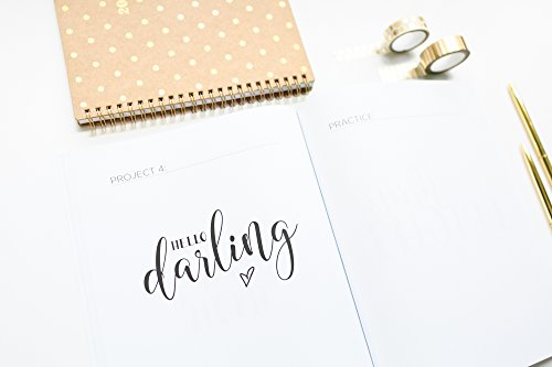 Lettering For Beginners: A Creative Lettering How To Guide With Alphabet Guides, Projects And Practice Pages