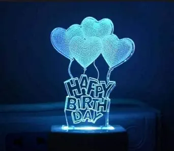 3D Illusion LED Light Night Lights for 7 Colors Led Changing Lighting Bedroom Decoration Decorative Lighting Gifts for Boys Girls Kids Baby Friends