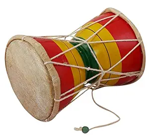 JUAREZ NDM6 Nawaab 6 Inch Damru Hand Percussion Handmade Indian Musical Instrument