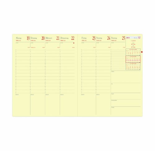 Preisvergleich Produktbild Ersatzkalender Pres Prestige, 1 Woche / 2 Seiten, 21x27cm