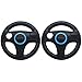Produktbild Expresstech @ Lenkrad Wheel 2Pcs Lenkräder Racing Wheel SET Nintendo Wii WII U Schalter Joy-Con Joycon Controller Gamepad controller Joy Cons Mario Kart - Schwarz