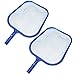 Produktbild 2 pcs Kescher PoolReinigung, Kescher Schwimmbad Blatt Skimmer Netz mit verstärktem Kunststoffrahmen 43×29 cm