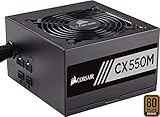 Lieferumfang: Corsair CP-9020102-EU CXM Serie CX550M ATX/EPS Teil-Modular 80 Plus Bronze 550W, Netzteil