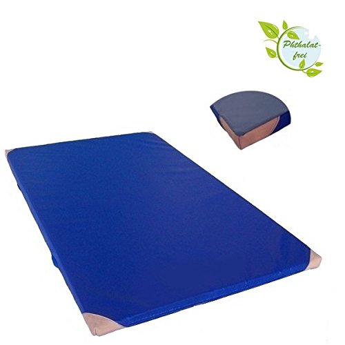 Turnmatte RG 120 mit Anti-Rutschboden, Lederecken und Trageschlaufen 200 x 100 x 8 cm