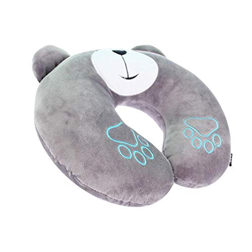 Preisvergleich Produktbild Lounayy Kissen Adult Multifunktionale Arbeitsspeicher Baumwolle Büro Basic Mode Nackenkissen Flugzeug Reisekissen Portable U Typ Halskissen Green (Color : Grey, Size : One Size)