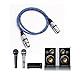 Produktbild XLR-Mikrofon-Audiokabel M/F 3pin XLR-Stecker auf Buchse Mikrofon-Verlängerungsbuchse Audiokabel Für Mic-Mixer-Verstärker, Blau, 1,8 m