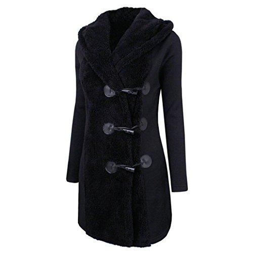 Preisvergleich Produktbild Mantel Wintermantel Winterparka Damen Steppmantel Kapuzenjacke Jacke Parka Mantel Steppjacke Warme Jacke LMMVP (S, Schwarz)