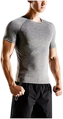 MinYuocom Men's Quick Drying Short Sleeve Stripe T-Shirt MZS5018D-2XL