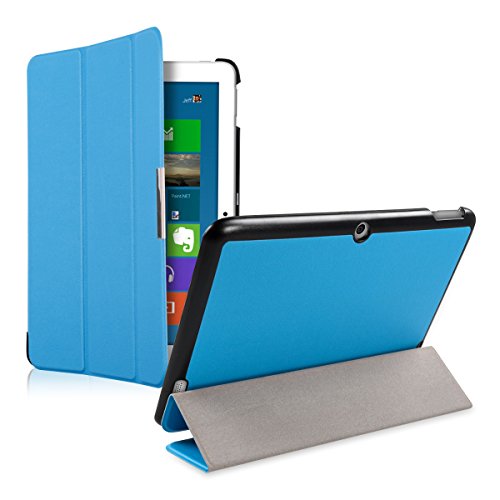 kwmobile Hülle für Acer Iconia Tab 10 (A3-A20) – Smart Cover Case Tablet Schutzhülle Kunstleder – Ultra Slim Tabletcase Hellblau - 5