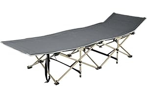 Dhouse Folding Camping Bed Portable Single Folding Cot for Travel Fishing Picnic Office Lightweight Compact Outdoor Bed 190 x67x 36cm