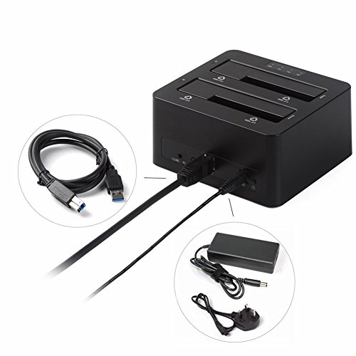 ORICO USB 3.0 zu SATA Dual Festplatten-Dockingstation mit UASP für 2,5″ und 3,5″ SATA III HDD und SSD, Offline-Klonfunktion - 6