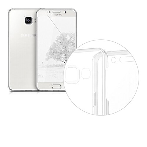 Funda Samsung Galaxy A5 2016  Ordica ES    Carcasa Galaxy A5 2016 Silicona 360 Grados Integral 2 Partes Completa Ultra Slim TPU Accesorios Entera Resistente Protecci  n Gel Anti Golpes Delanteros Y Traseros - Color Transparente