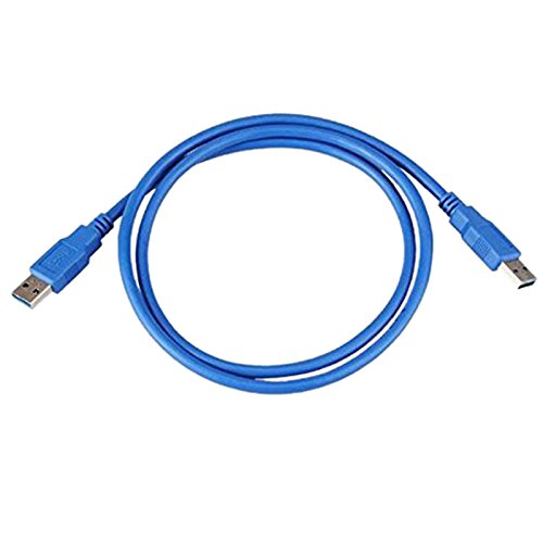 USB 3.0 Kabel - TOOGOO(R)50 cm USB 3.0 Typ A Superspeed Anschlusskabel Kabel Stecker A zu Stecker A Verlaengerungskabel fuer Daten blau